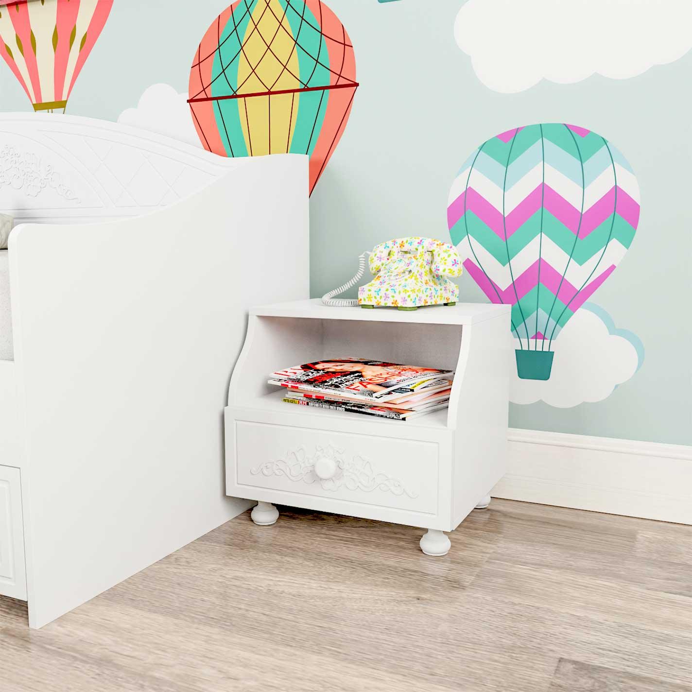 Тумба Art in Head Amelie 43 460х400х430 мм Білий супермат (103120101) - фото 2 Тумба Art in Head Amelie 43 460х400х430 мм Білий супермат (103120101) - фото 2