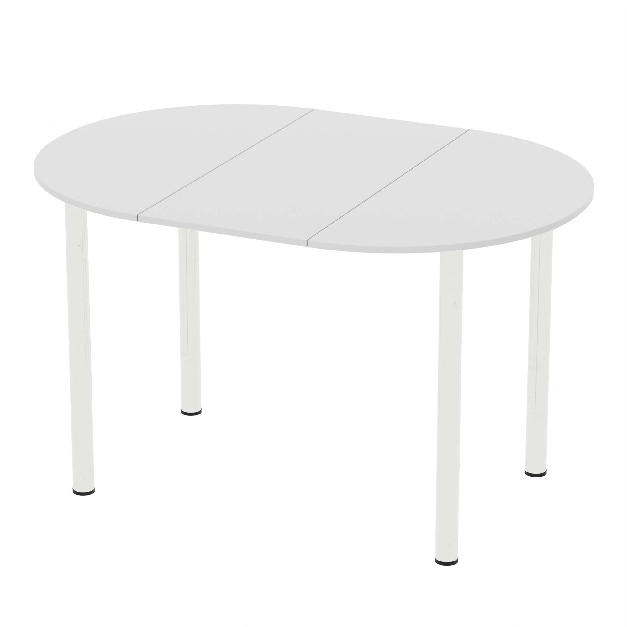 Розсувний стіл Неман ДАЛАС Білий/Хром (441701)