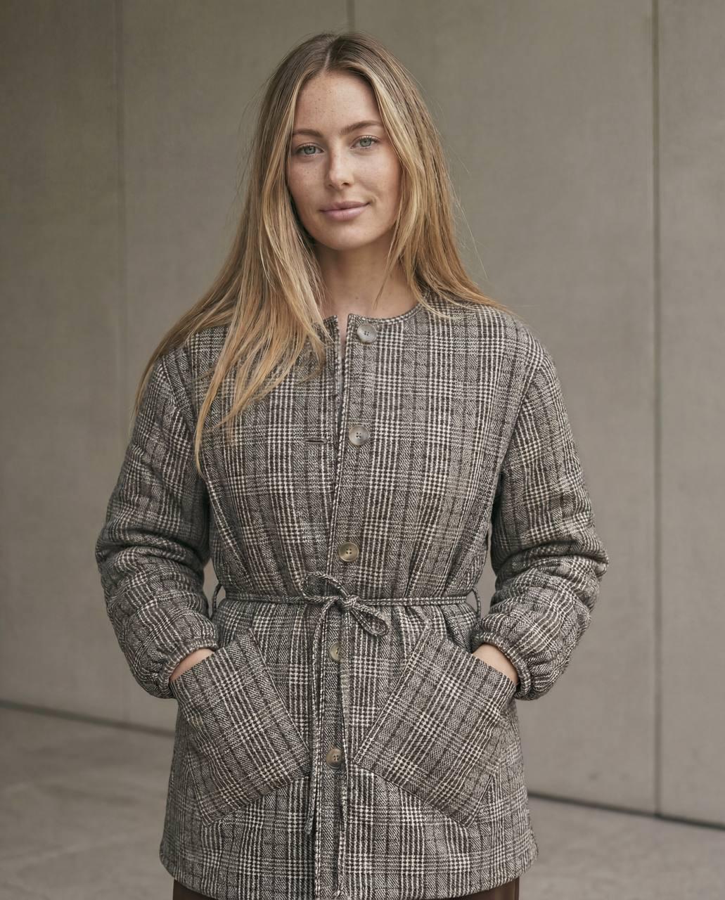 Куртка женская Seventeen Клетка SM Коричневый