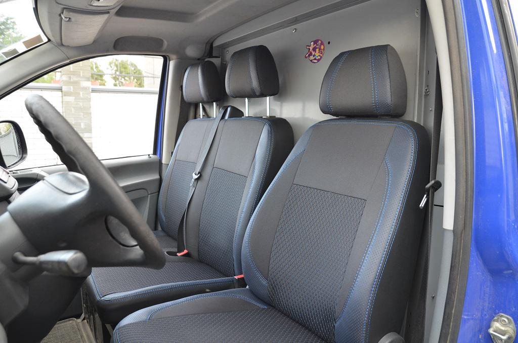 Авточехлы из кожзама Premium 1-20222 англиец для Mercedes Vito W639 2004-2015 г