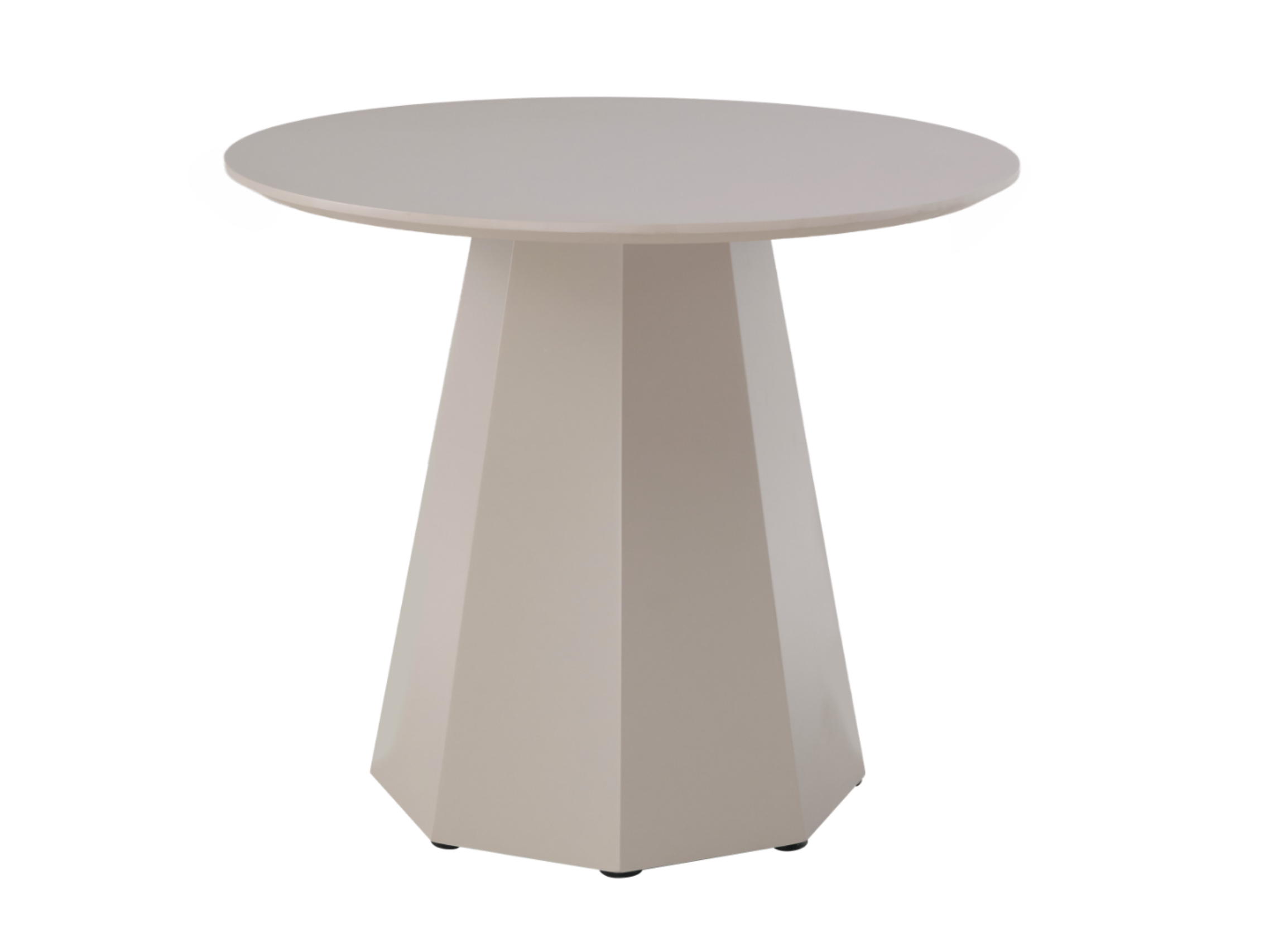 Стіл обідній круглий Ветро 900/760 мм МДФ Теплий пісок (TМ-200-1)