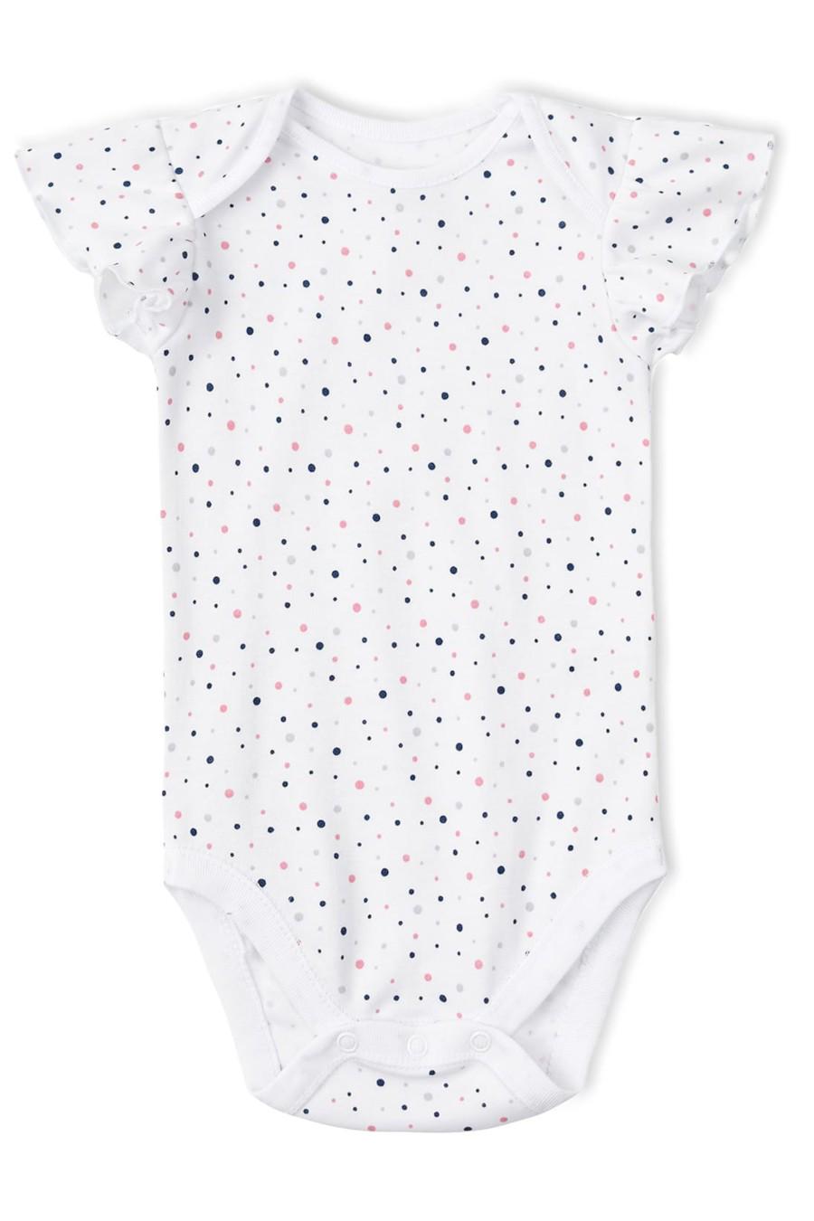 Боди KRAKO 50-56 см в горошек Белый (77388)