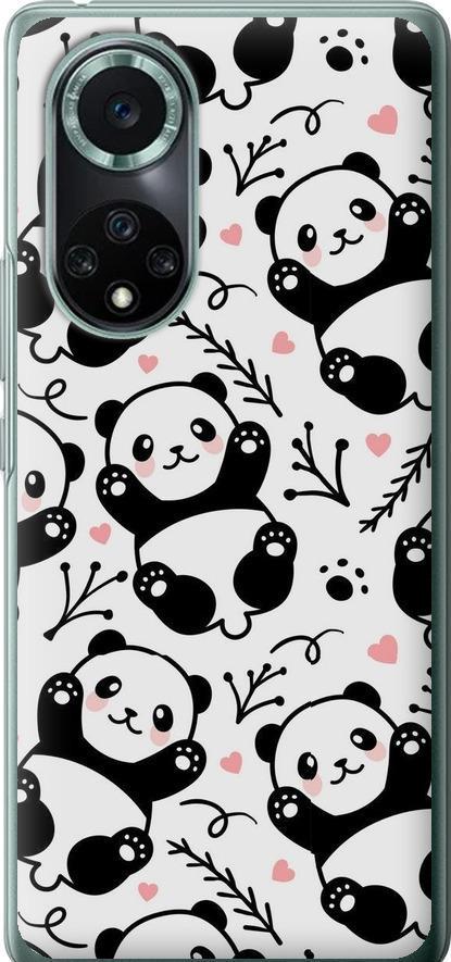 Чехол на Huawei Nova 9 Pro Панды (4318u-2503-42517)