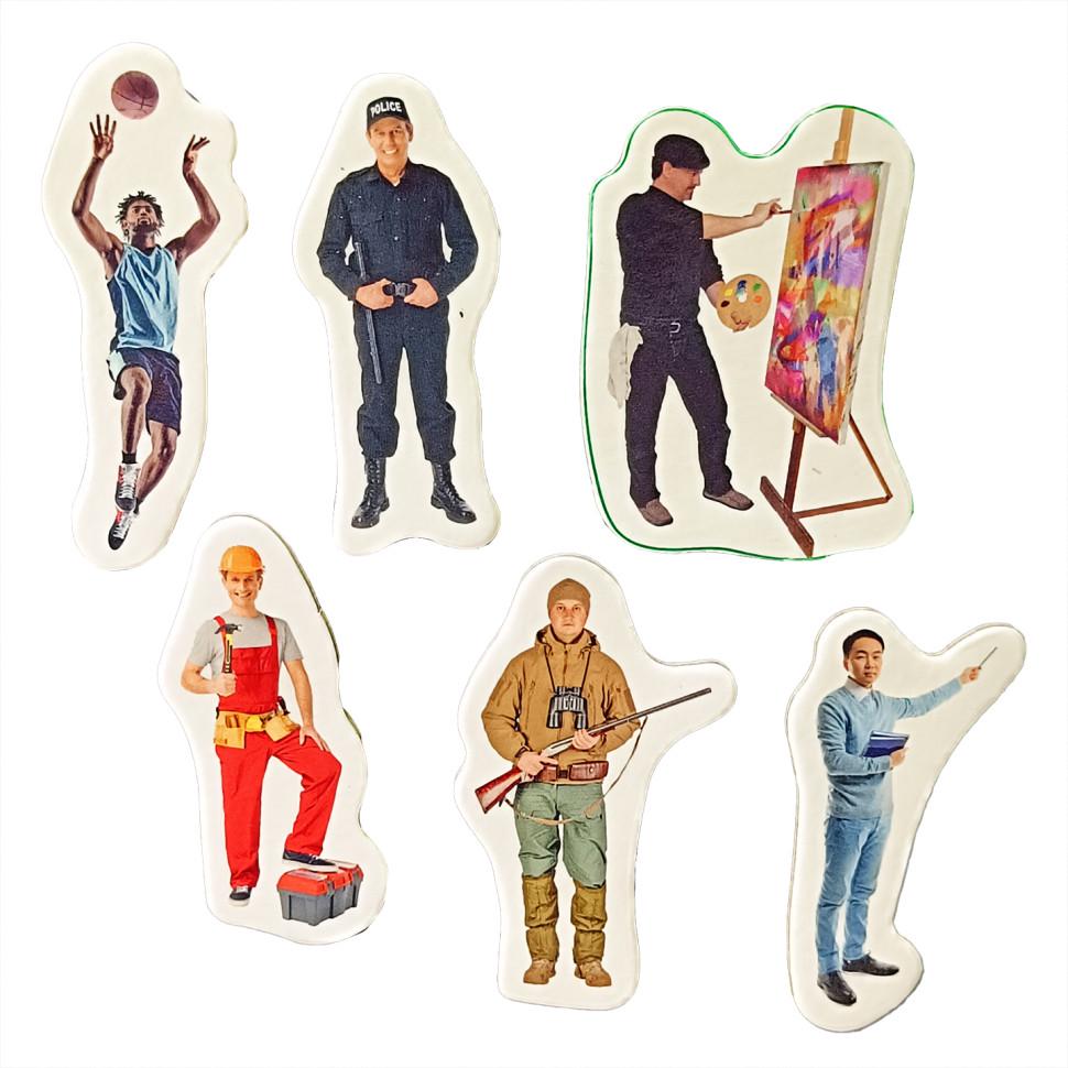 Магніти розвиваючі Magdum Професії від 3 років 6 шт. Срібний (ID-173-N-5)