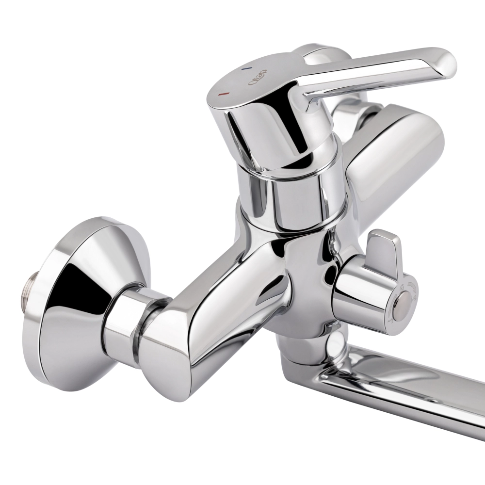 Смеситель для ванны Q-tap Grand QTGRACRM005 с поворотным изливом и душевым гарнитуром Chrome - фото 4
