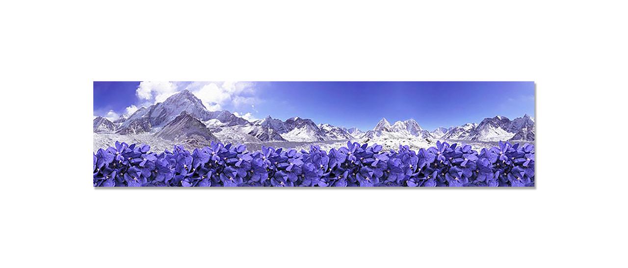 Наліпка вінілова на кухню Zatarga Фіалки/Гори 600х2500 мм (1283915187) Наліпка вінілова на кухню Zatarga Фіалки/Гори 600х2500 мм (1283915187)