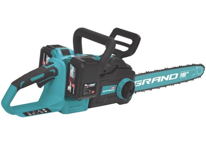 Пила цепная аккумуляторная Grand АПЦ-406/HS бесщеточный мотор/2 шины/2 цепи/2 аккумулятора 6 Ач/двойное зарядное устройство (33852564)
