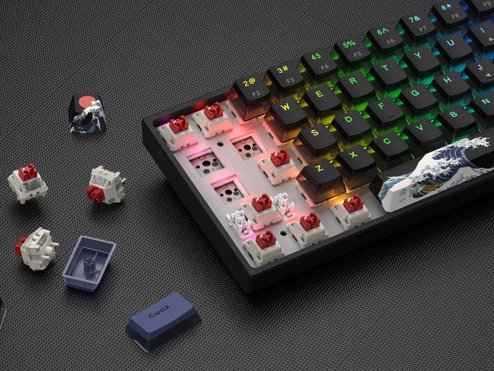 Клавиатура Womier WK61 V2 60% с красными переключателями (2629256611) - фото 2 Клавиатура Womier WK61 V2 60% с красными переключателями (2629256611) - фото 2