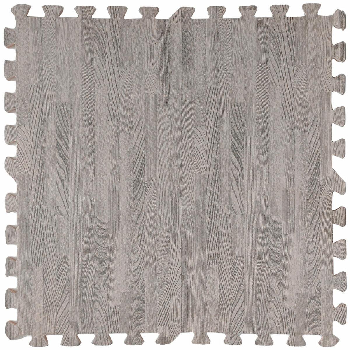 Покриття для підлоги модульне Sticker Wall SW-00000209 600x600x10 мм Сіре дерево (1311976128) - фото 7