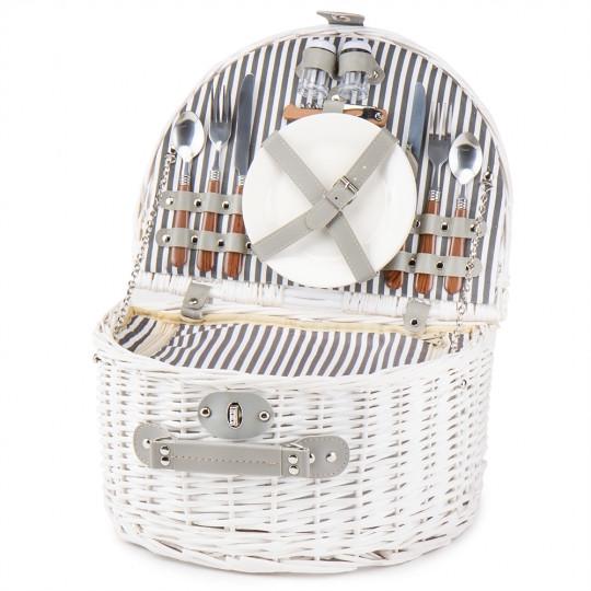 Корзина для пикника Lefard Релакс на 2 человека 40х30х19 см Белый (0503-017)