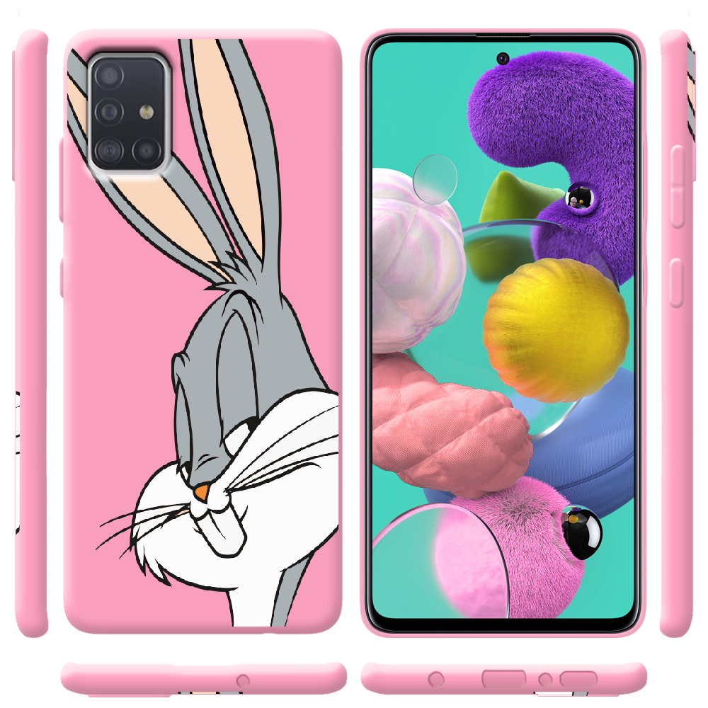 Чехол Boxface Samsung A515 Galaxy A51 Lucky Rabbit Розовый силикон (38808-bk81-41817) - фото 2