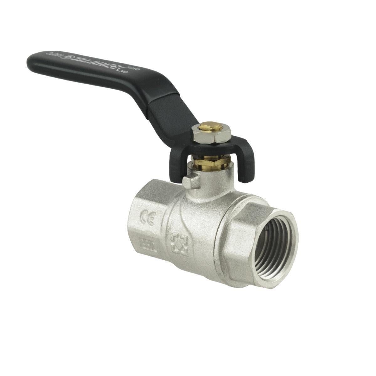 Кран шаровый Raftec PN40 ВВ ручка 1/2" Black (50620)