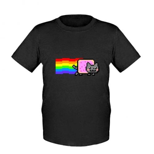 Футболка детская Nyan cat 152 см Черный (720348-2-63035-L)