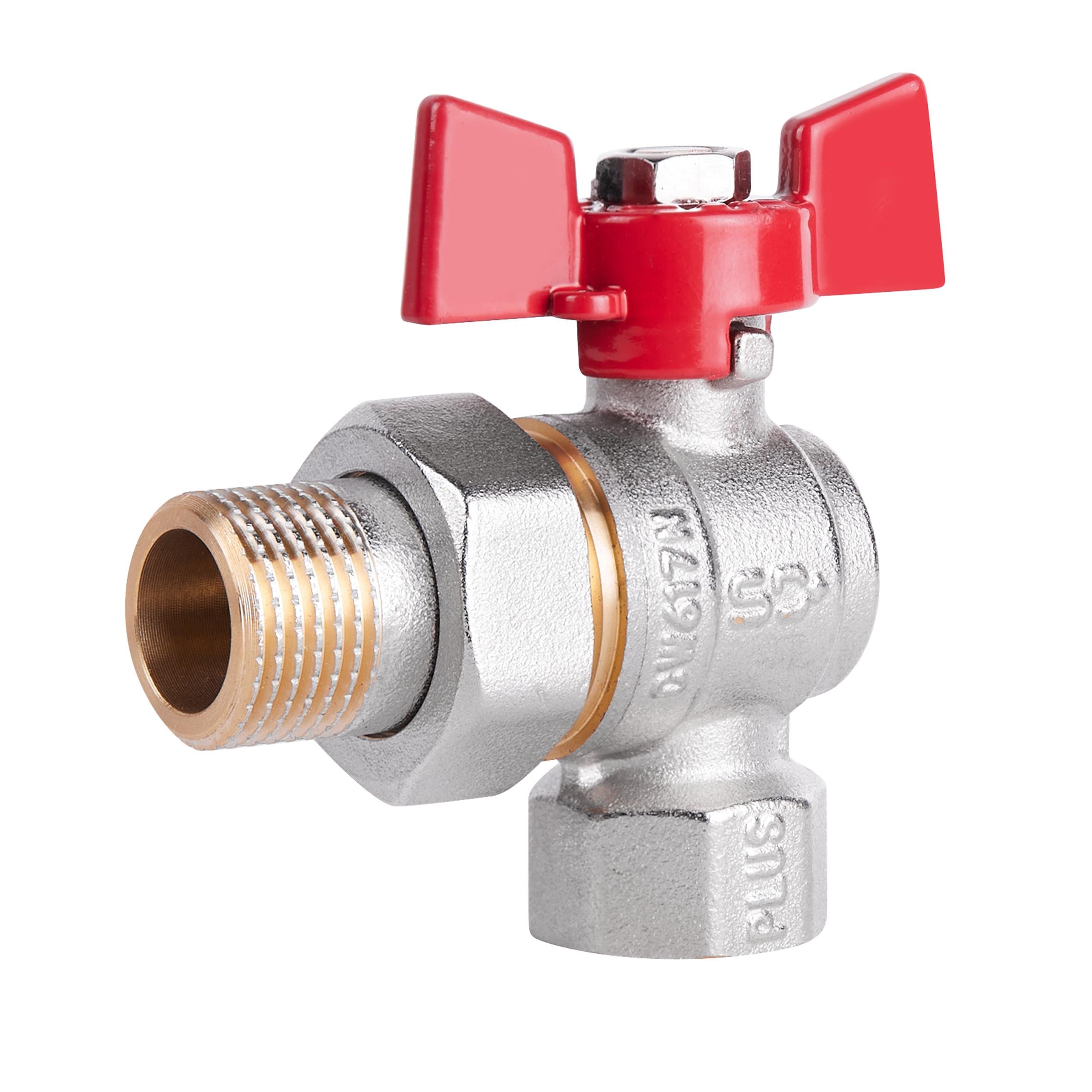 Кран шаровой Американка SD Plus 1/2" ВН угловой (SD222NW15PN40)