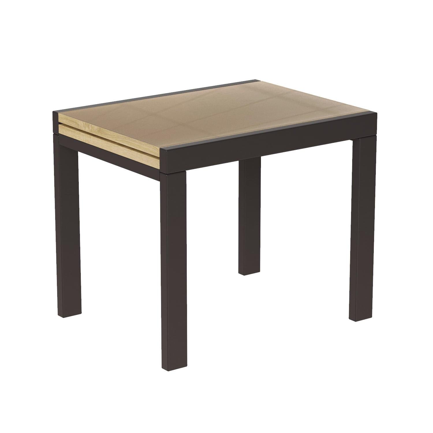 Стол-трансформер Art in Head Kors Glass 690x754x890 мм Дуб сонома/Венге/Бежевый (522010108)