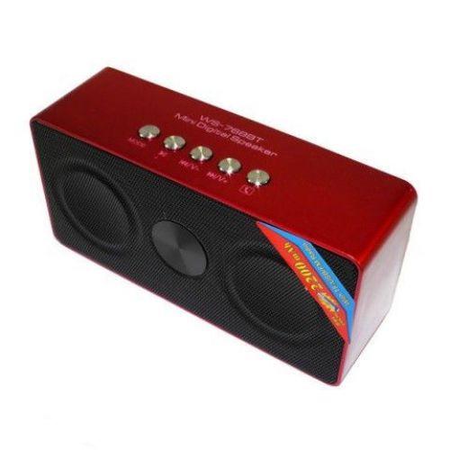 Портативна bluetooth колонка MP3 WS-768BT 2200mAh 3 Вт Red