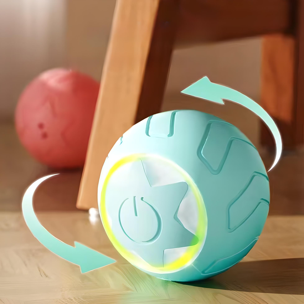 М'ячик кулька для котів USB smart зі світловою індикацією Blue (1920005438) - фото 3 М'ячик кулька для котів USB smart зі світловою індикацією Blue (1920005438) - фото 3