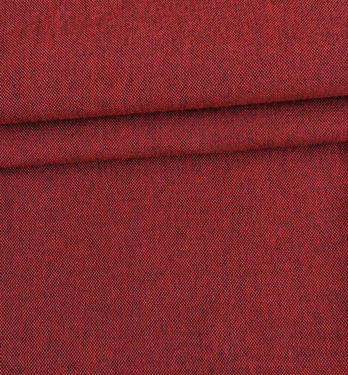 Тканина меблева MEVERIC рогожка 150 см Чорно-червоний (25685461)