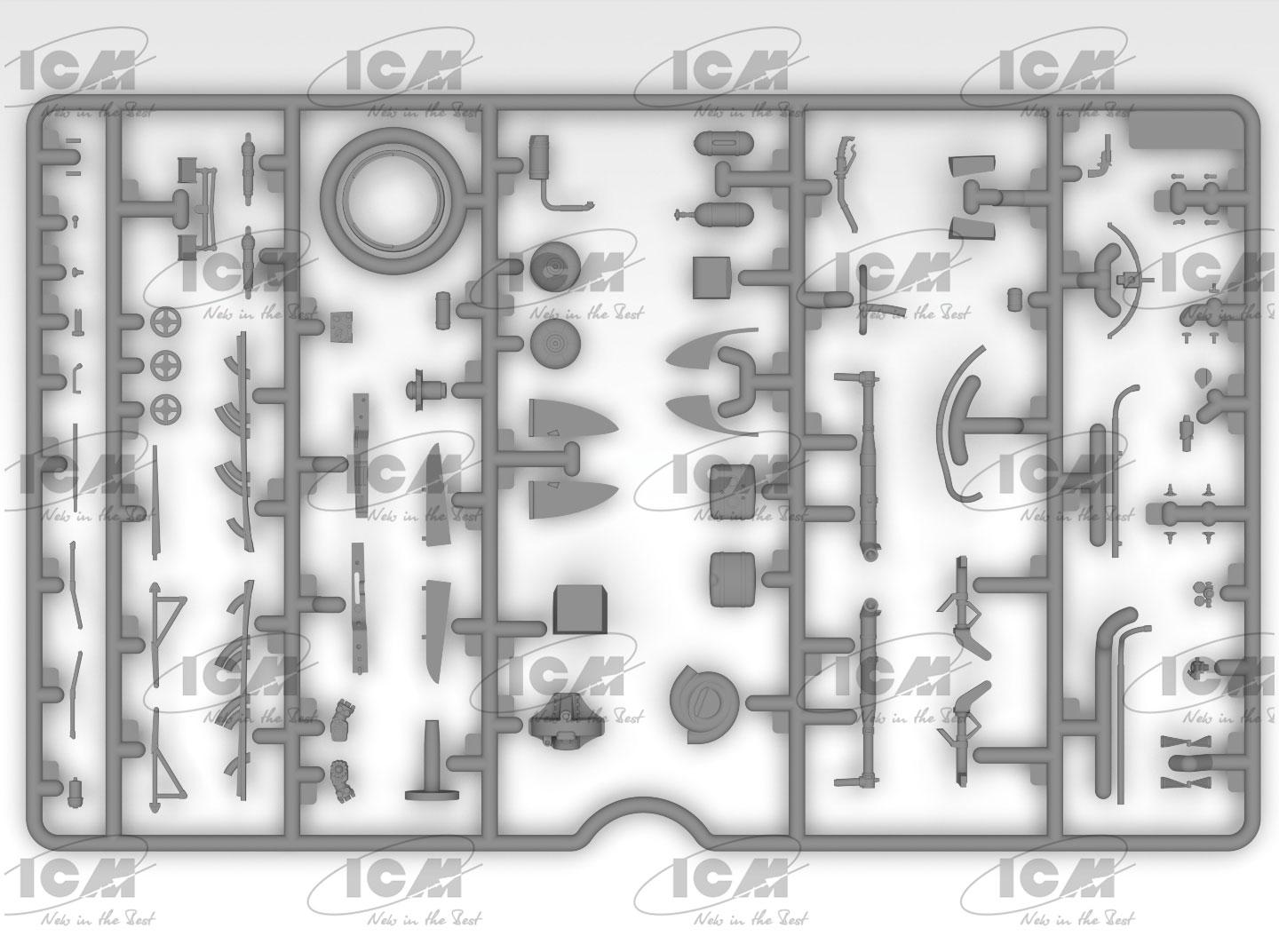 Сборная модель ICM Як-9Т советский истребитель 2 СВ (32090) - фото 6