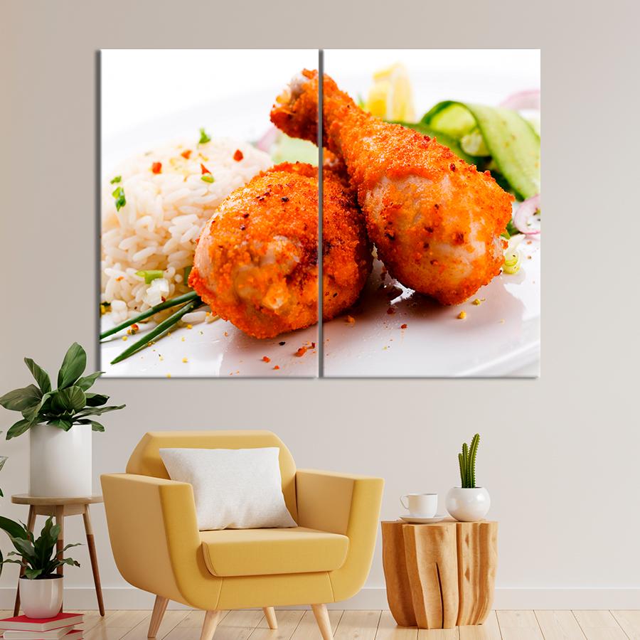 Настінний декор Смажені курячі ніжки в паніровці 111x81 см (A321-2)