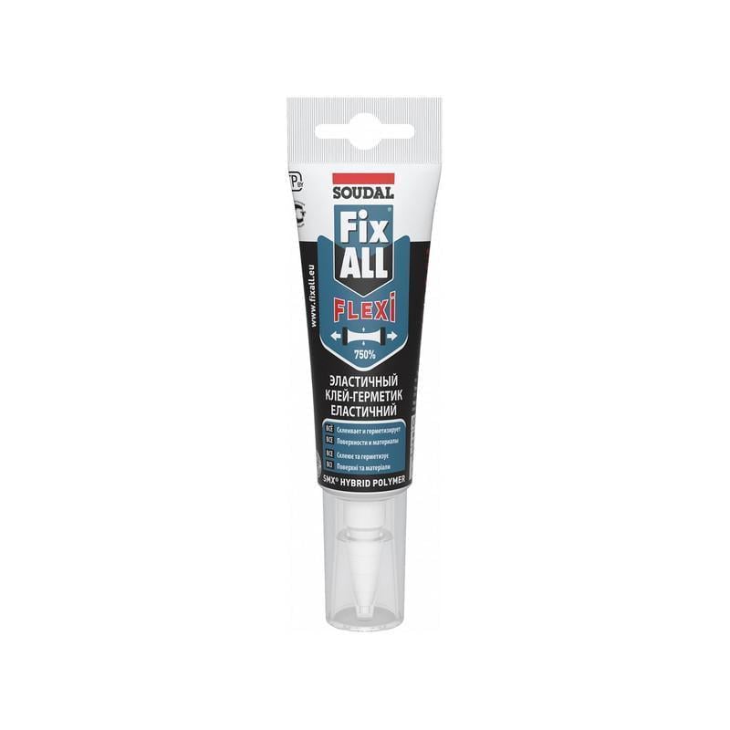 Клей-герметик универсальный SOUDAL FIX All Flexi SMX-полимер 125 мл 6 шт. Белый (0000200000000079200)