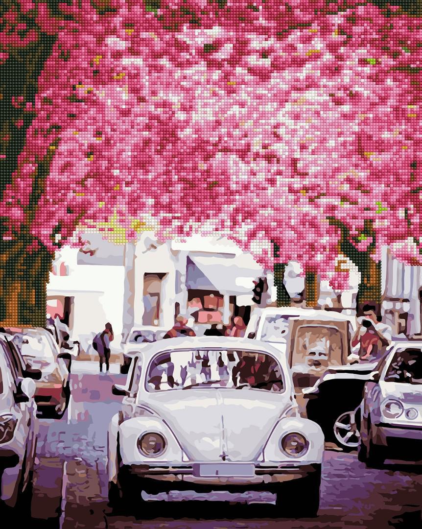 Алмазна мозаїка та картина за номерами Brushme Квітуча вулиця 40х50 см у коробці (BGZS1125)