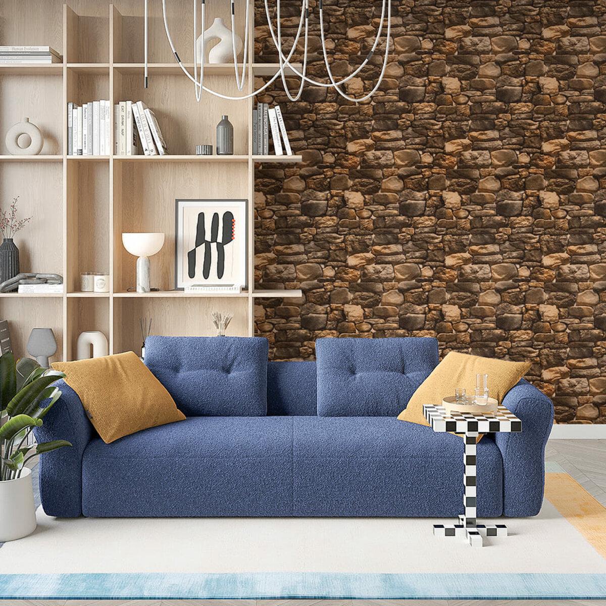 Обои самоклеящиеся камень 2800x450x1,8 мм Желтый (SW-00000728) - фото 7 Обои самоклеящиеся камень 2800x450x1,8 мм Желтый (SW-00000728) - фото 7