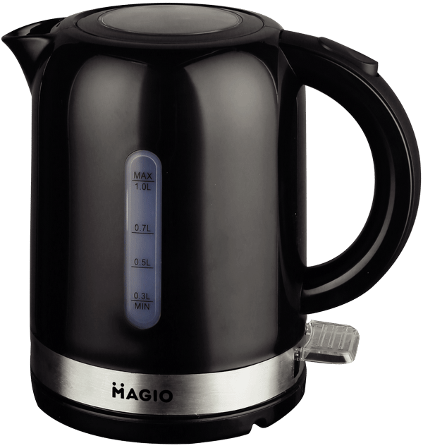 Электрочайник Magio MG-111 дисковый пластиковый Черный (1567157049)