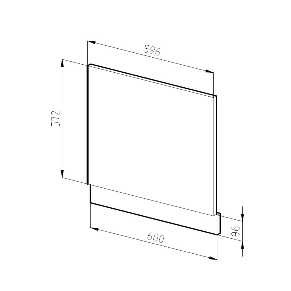 Модуль фасад для посудомойки 60 см Vicco Антрацит - фото 4 Модуль фасад для посудомойки 60 см Vicco Антрацит - фото 4