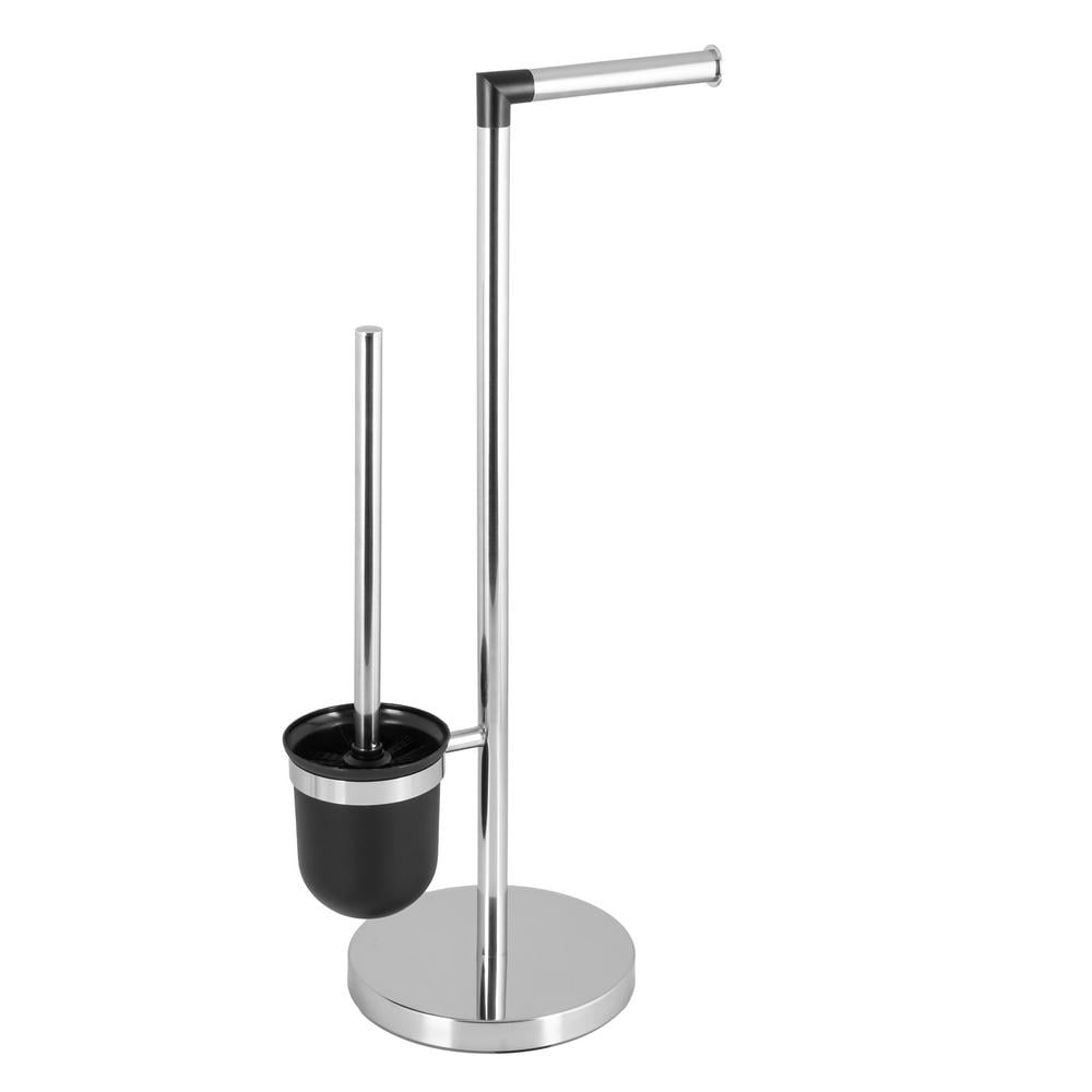 Стійка-тримач AWD Interior для туалетного паперу та щітки 58,5x27x18 см Хром (AWD02072053)