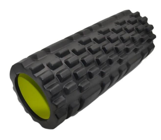 Массажный ролик PowerPlay 4025 Massage Roller 33x15 см Черно-зеленый (60835)