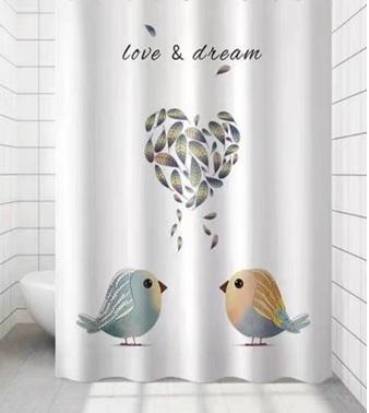 Шторка для ванной силиконовая Birds Cortina 180x180 см (81042)