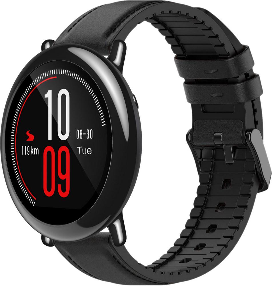 Ремешок кожаный Tamyx для Amazfit Pace Black (31627-2B)