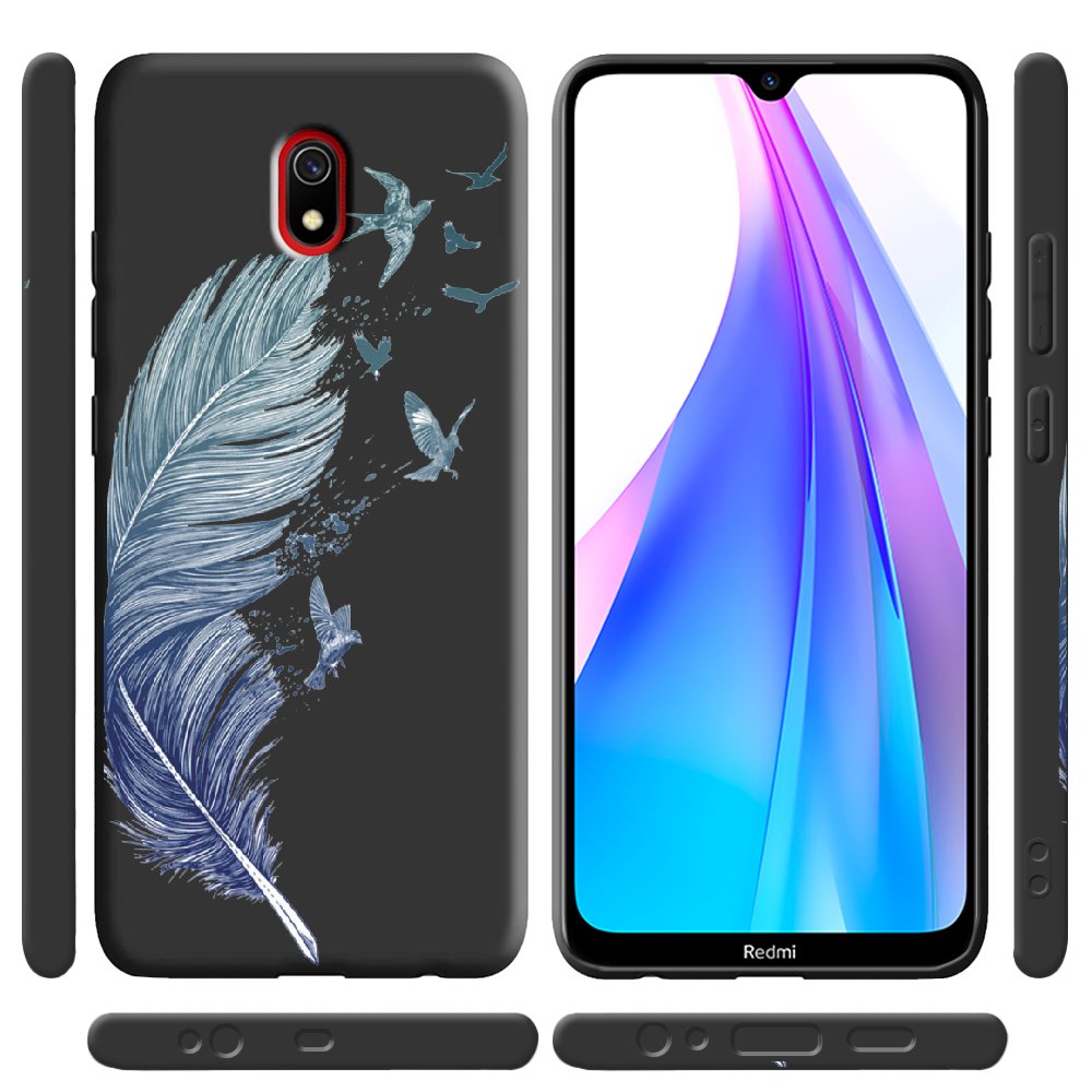 Чохол Boxface Xiaomi Redmi 8A Feather Чорний силікон (38341-cc38-38671) - фото 2 Чохол Boxface Xiaomi Redmi 8A Feather Чорний силікон (38341-cc38-38671) - фото 2