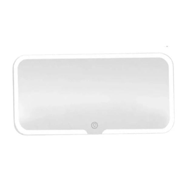 Зеркало на козырек авто JX538/XR2177 с аккумуляторной LED подсветкой - фото 5