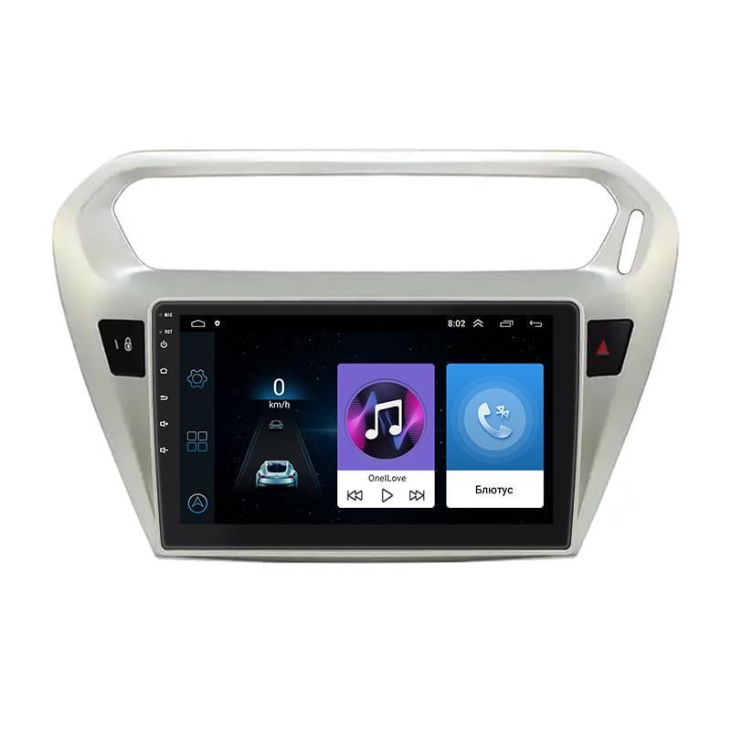 Автомагнитола штатная Lesko для Citroen C-Elysee I Рестайлинг 2016-н.в. экран 9" 1/16Gb Wi-Fi GPS Base MOB