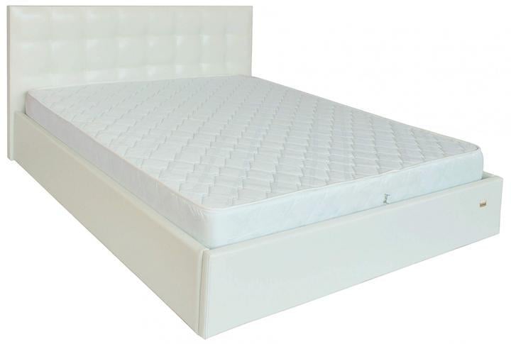 Кровать-подиум двуспальная ChesterNew Design Standart Lucky экокожа 160х190 см Белый Кровать-подиум двуспальная ChesterNew Design Standart Lucky экокожа 160х190 см Белый