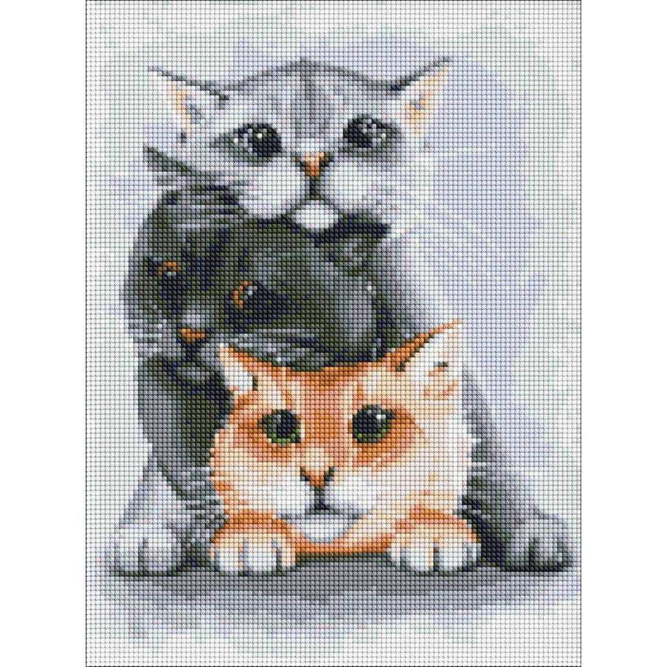 Алмазная мозаика Идейка Маленькие любимцы 30х40 см (AMO7134)