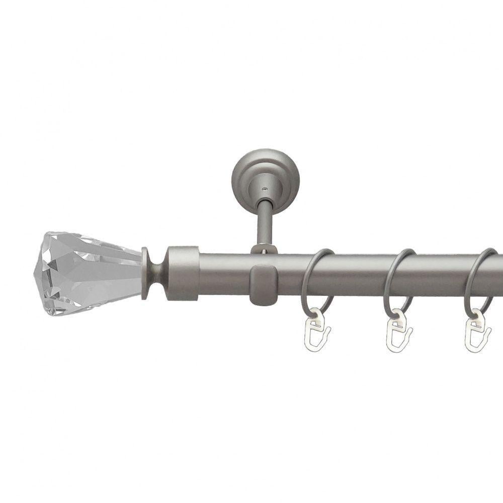 Карниз Orvit Лучетта однорядний гладкий 25 мм 240 см Сатин (00-00011001)