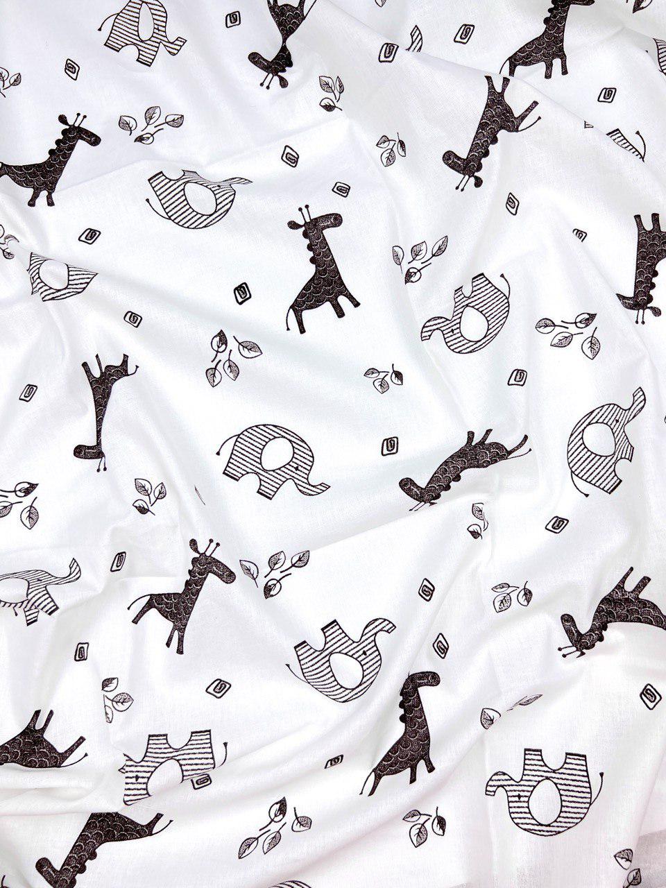 Пеленка ситец слоники №3 110х100 см Коричневый (379-156)