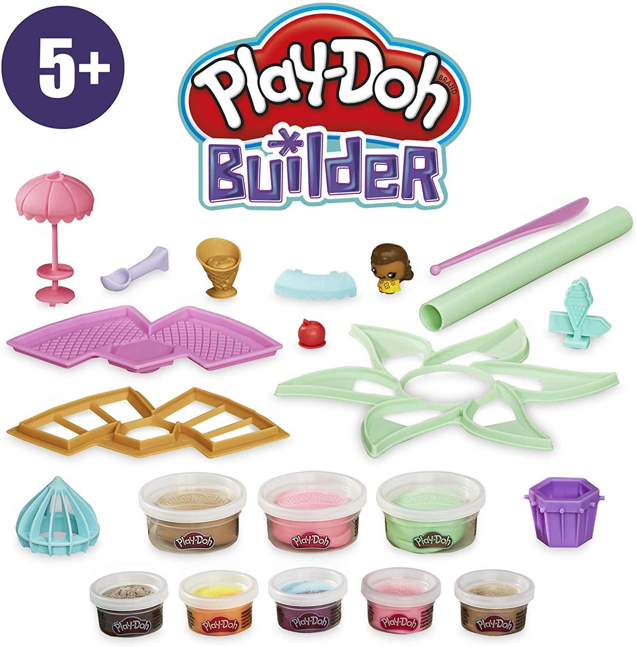 Набір Play-Doh Будиночок солодощів Builder Ice Cream Stand Kit (E9040) - фото 4