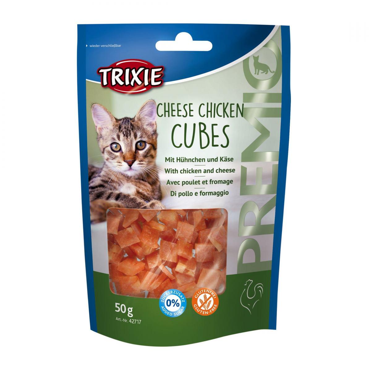 Лакомство для кошек Trixie PREMIO Cheese Chicken Cubes 50 г (42717)