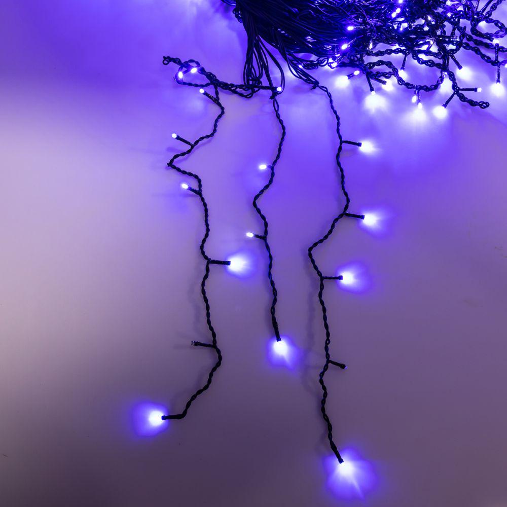 Гирлянда Бахрома уличная 840 LED 50 м синий (3746)