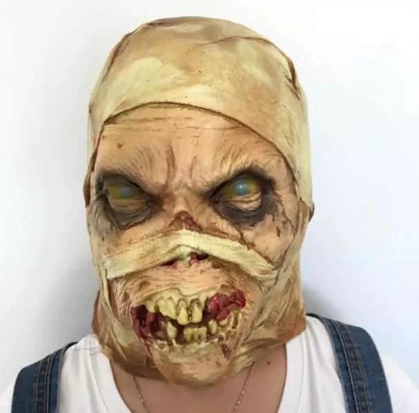 Маска латексная MOLEZU Гнилая Мумия на Хэллоуин One Size (M10109)
