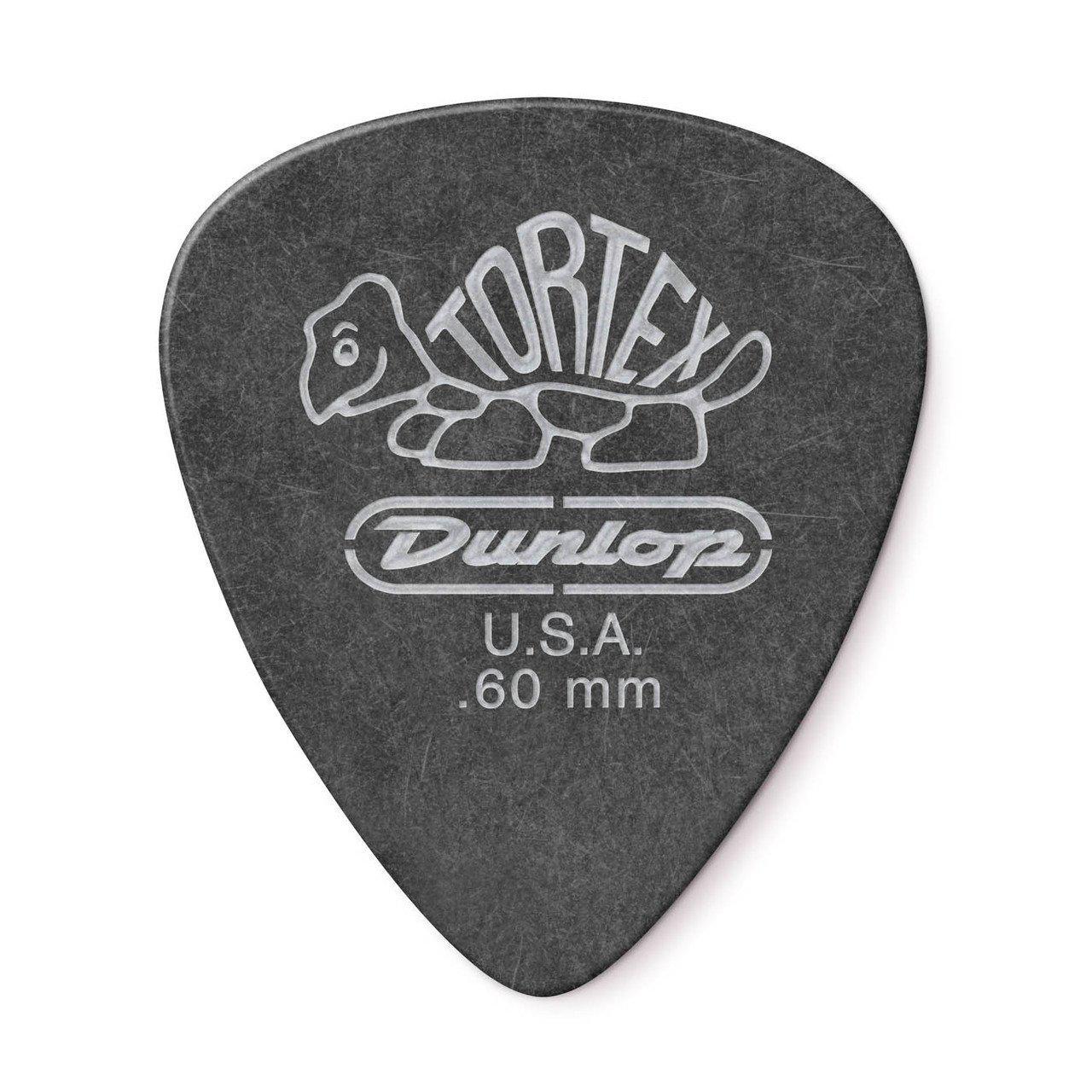 Медиатор Dunlop 488P.60 Tortex Pitch Black Standard 0,60 мм 12 шт. (116424)