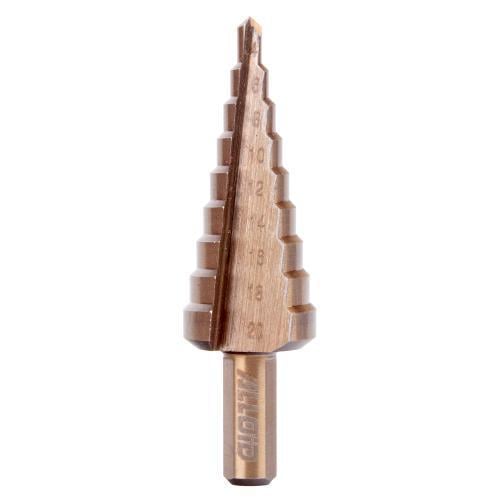 Сверло ступенчатое Alloid Pro по металлу кобальтовое Р6М5К5 4-20 мм