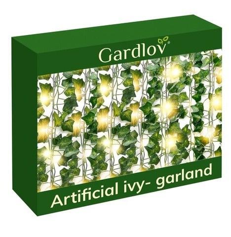 Плющ искусственный декоративный для отделки интерьера с LED-подсветкой 25 м Зеленый Плющ искусственный декоративный для отделки интерьера с LED-подсветкой 25 м Зеленый