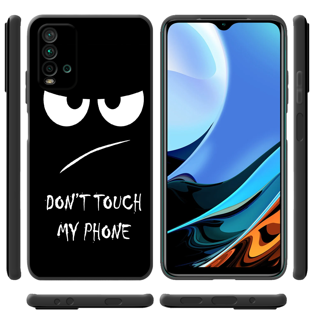 Чохол BoxFace Xiaomi Redmi 9T Don't Touch my Phone Чорний силікон (41685-up535-42106) - фото 2