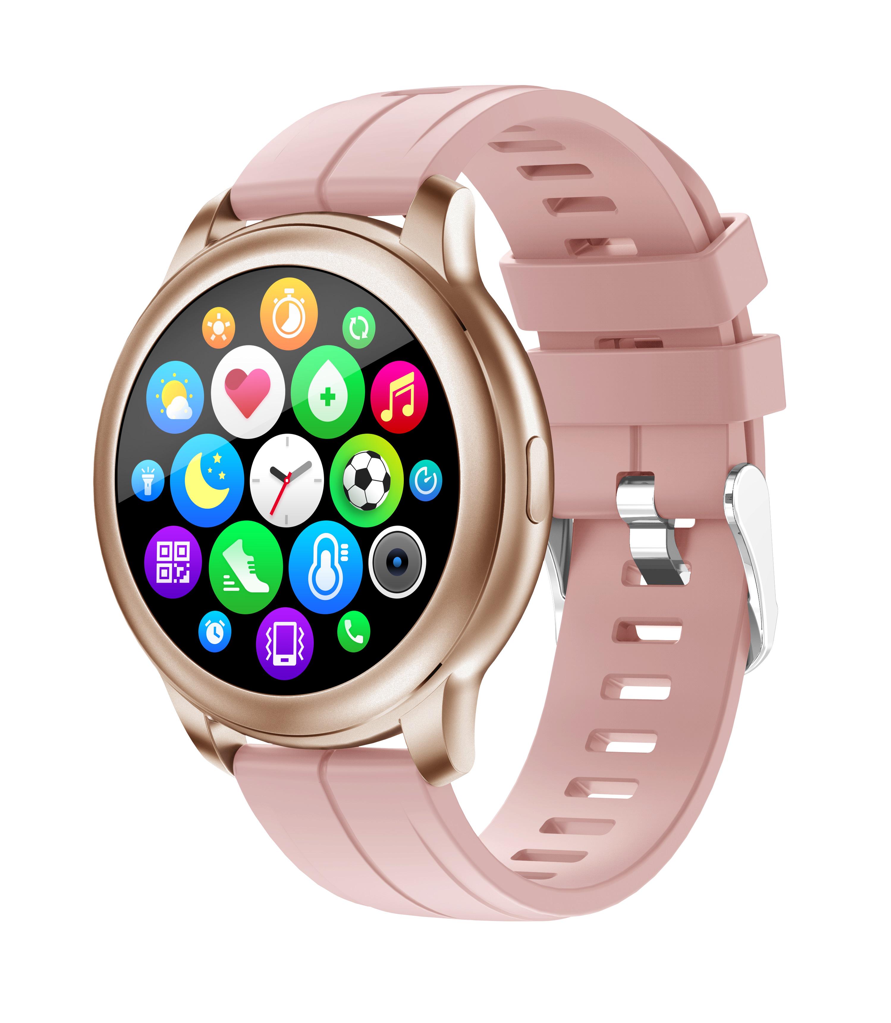 Розумний годинник Globex Smart Watch Me AERO Gold pink - фото 5