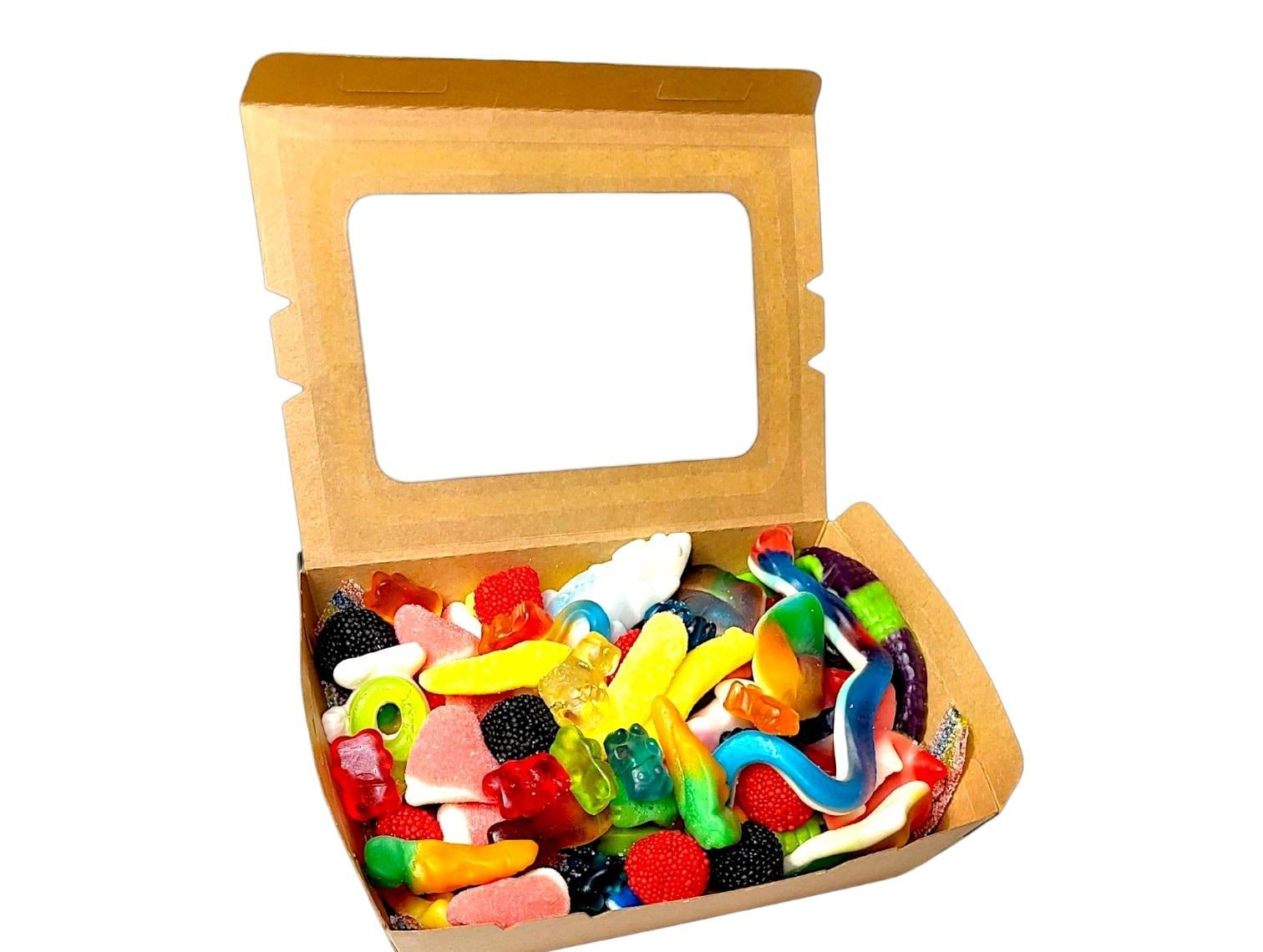 Подарунковий Світ Бокс із жувальними цукерками: Тролі/дроти/стрічки 1 кг